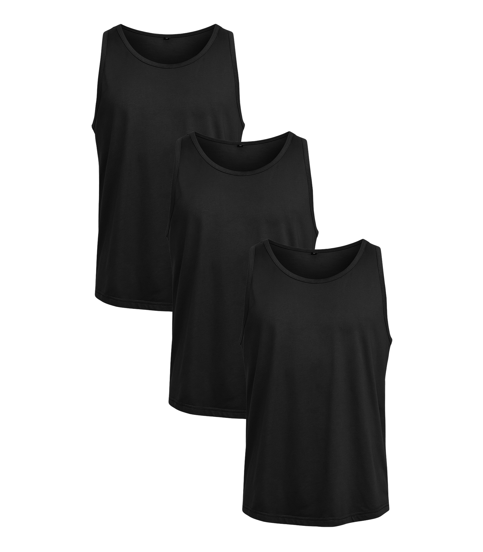 All Black Classic Tank 3 Pack