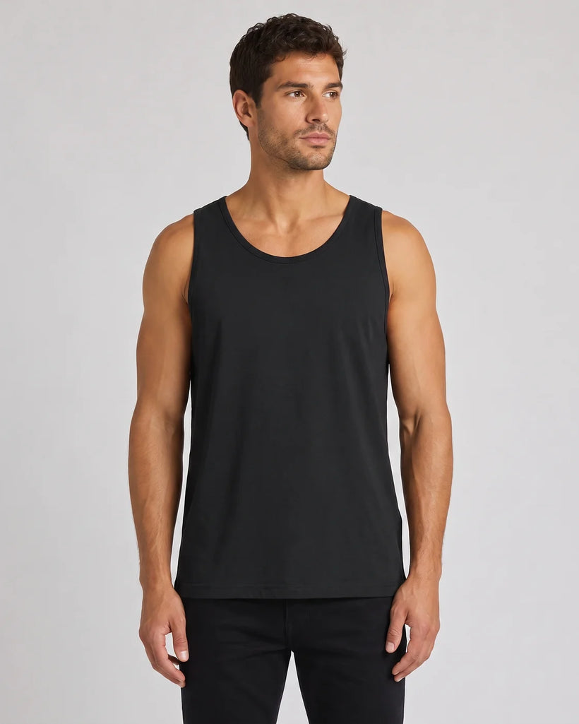 Black Classic Tank Top - Men's Vest