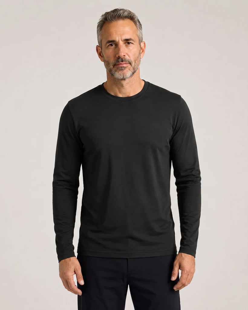 Black Classic Long Sleeve T-Shirt - Men's Long Sleeve T-Shirt