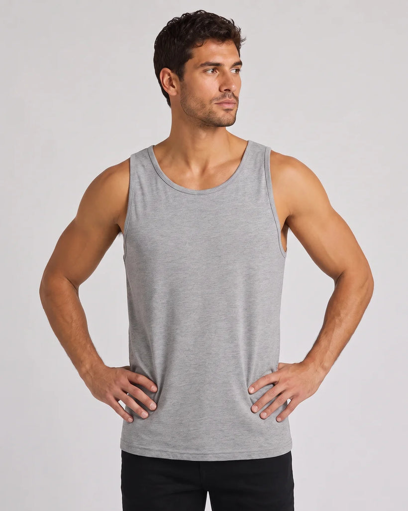 Heather Grey Classic Tank Top - Men's Vest