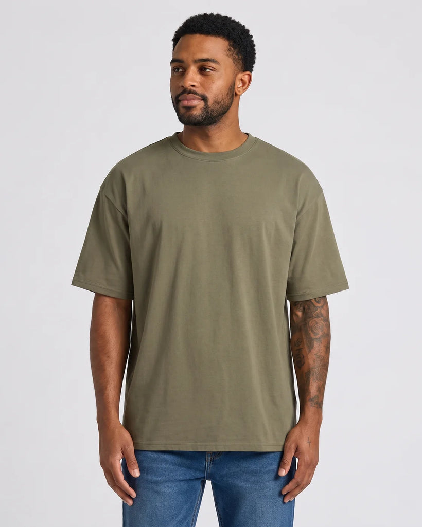 Military Green Classic Oversized T-Shirt - Men's Oversized Tee