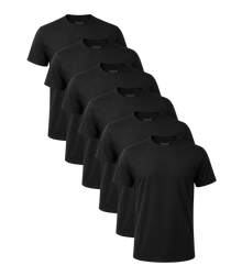 All Black Classic Crew Neck 6 Pack