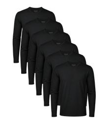 All Black Classic Longsleeve Tee 6 Pack