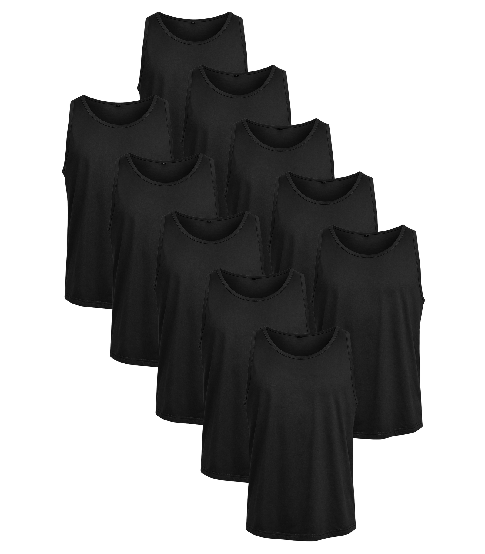 All Black Classic Tank 10 Pack