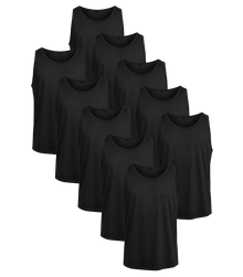 All Black Classic Tank 10 Pack