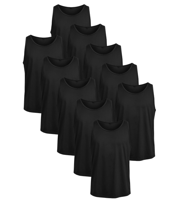 All Black Classic Tank 10 Pack