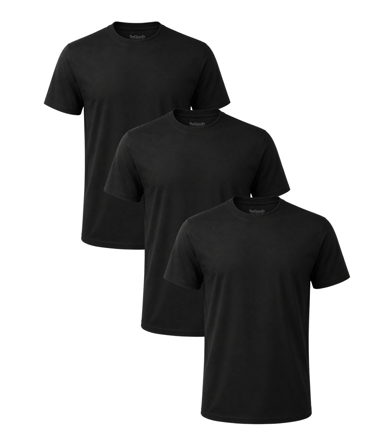 All Black Classic Crew Neck 3 Pack