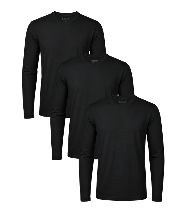 All Black Classic Longsleeve Tee 3 Pack