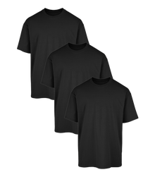 All Black Classic Oversized Tee 3 Pack