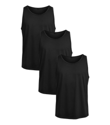All Black Classic Tank 3 Pack