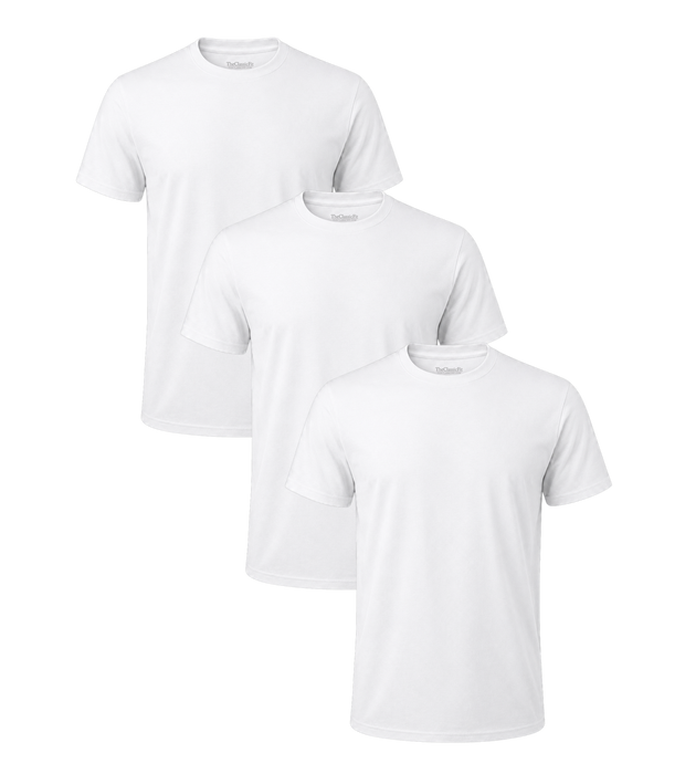 All White Classic Crew Neck 3 Pack