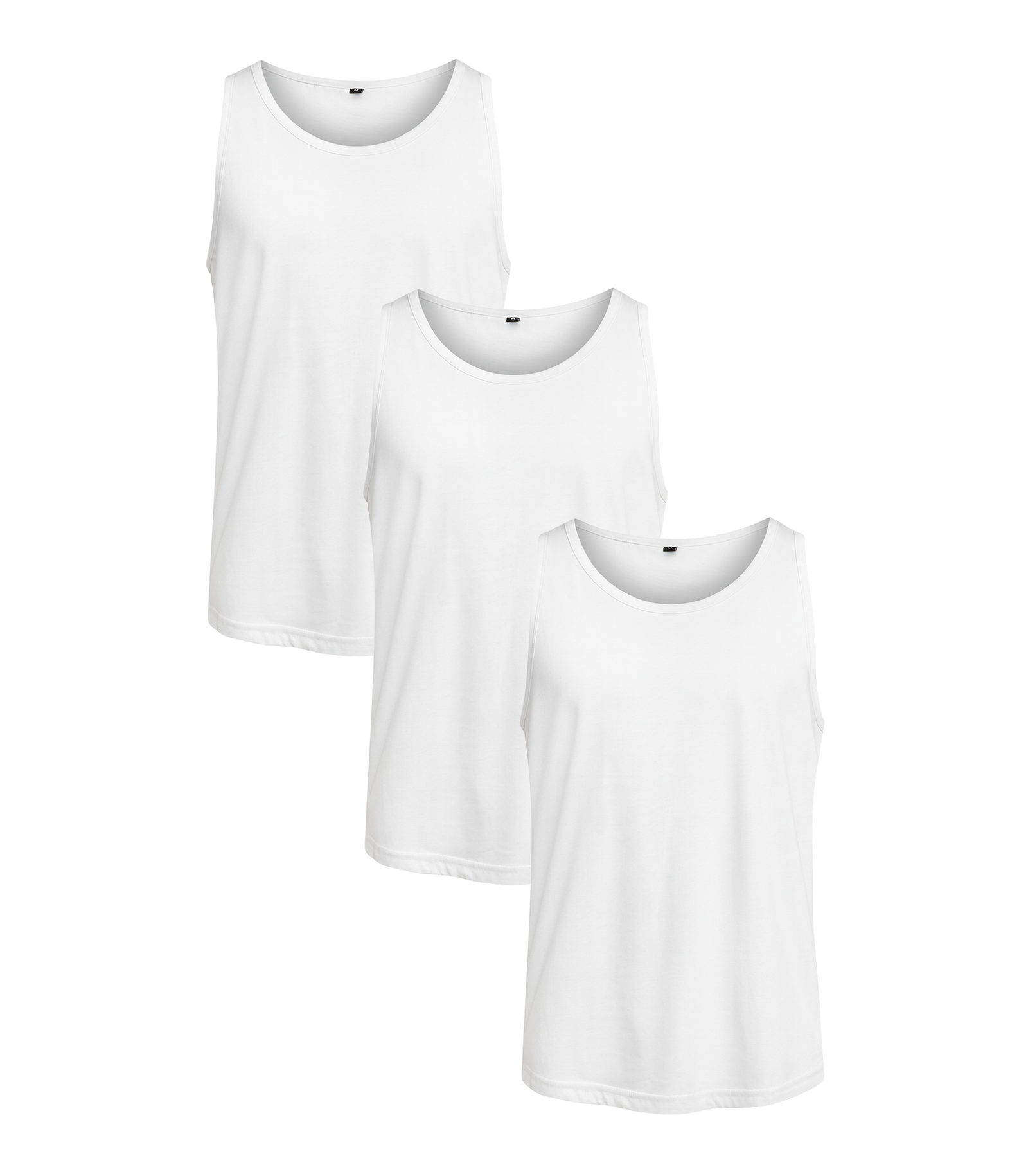 All White Classic Tank 3 Pack