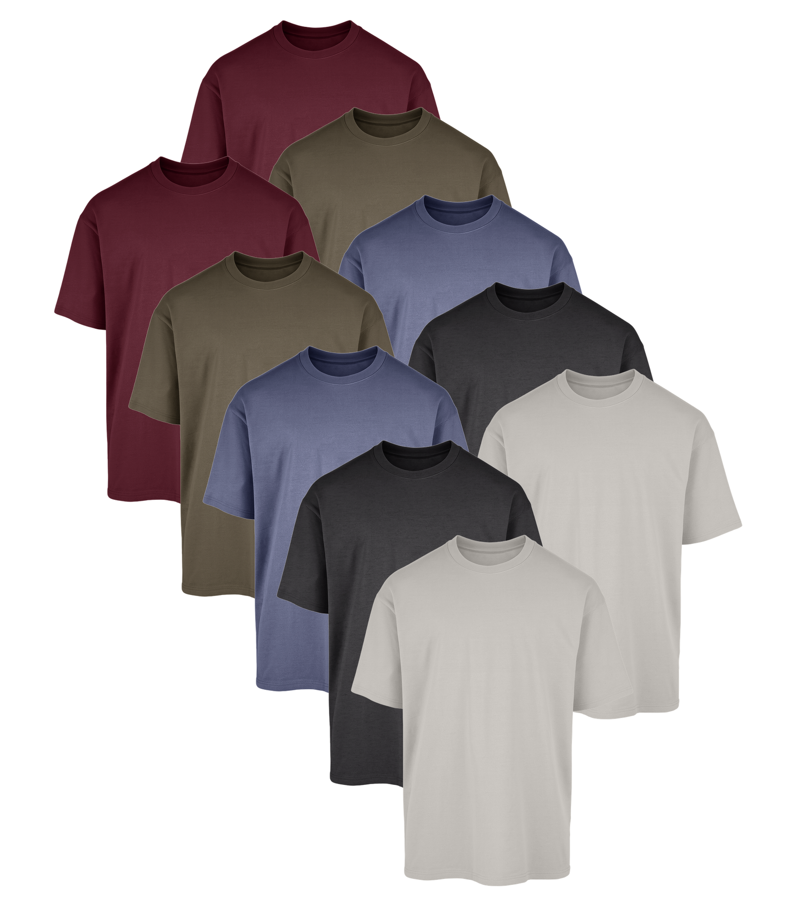Color Classic Oversized Tee 10 Pack