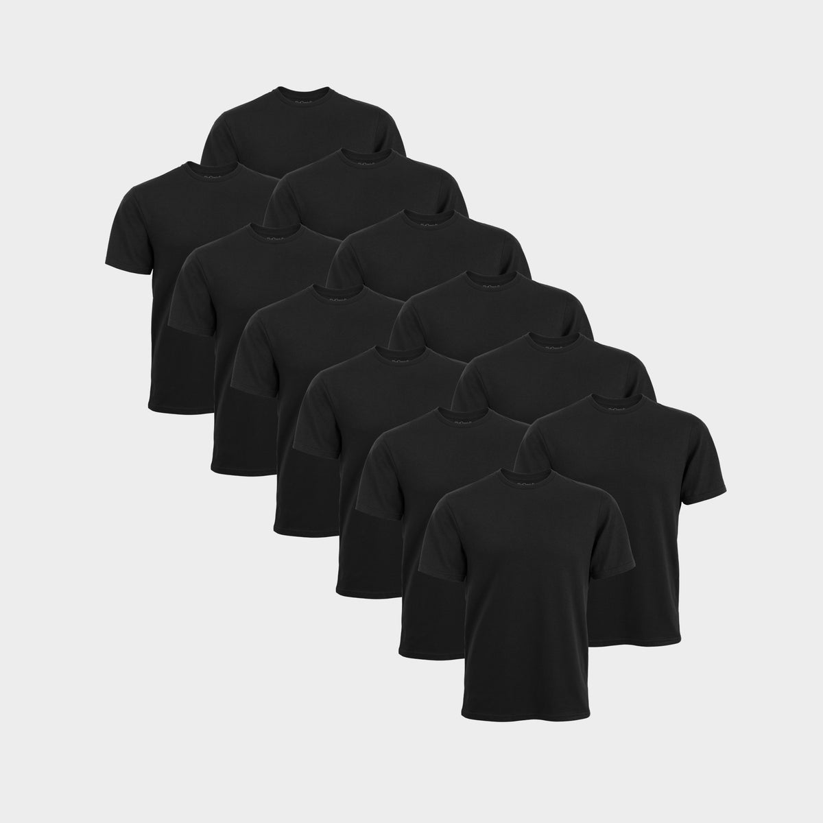 All Black Crew Neck T-Shirt 12-Pack