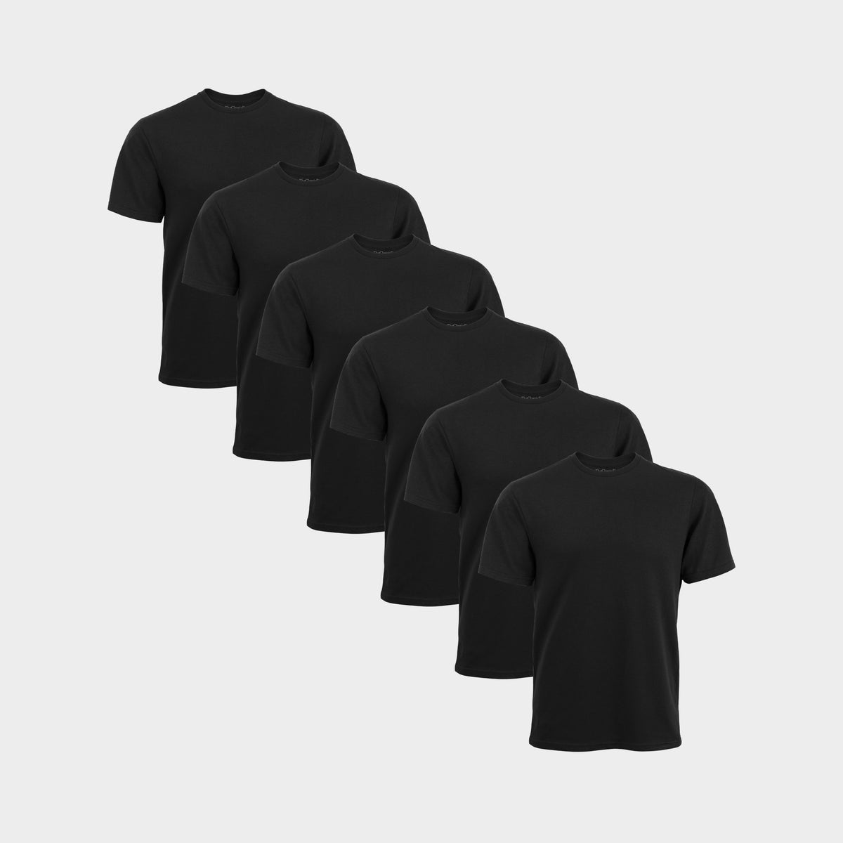 All Black Crew Neck T-Shirt 6-Pack