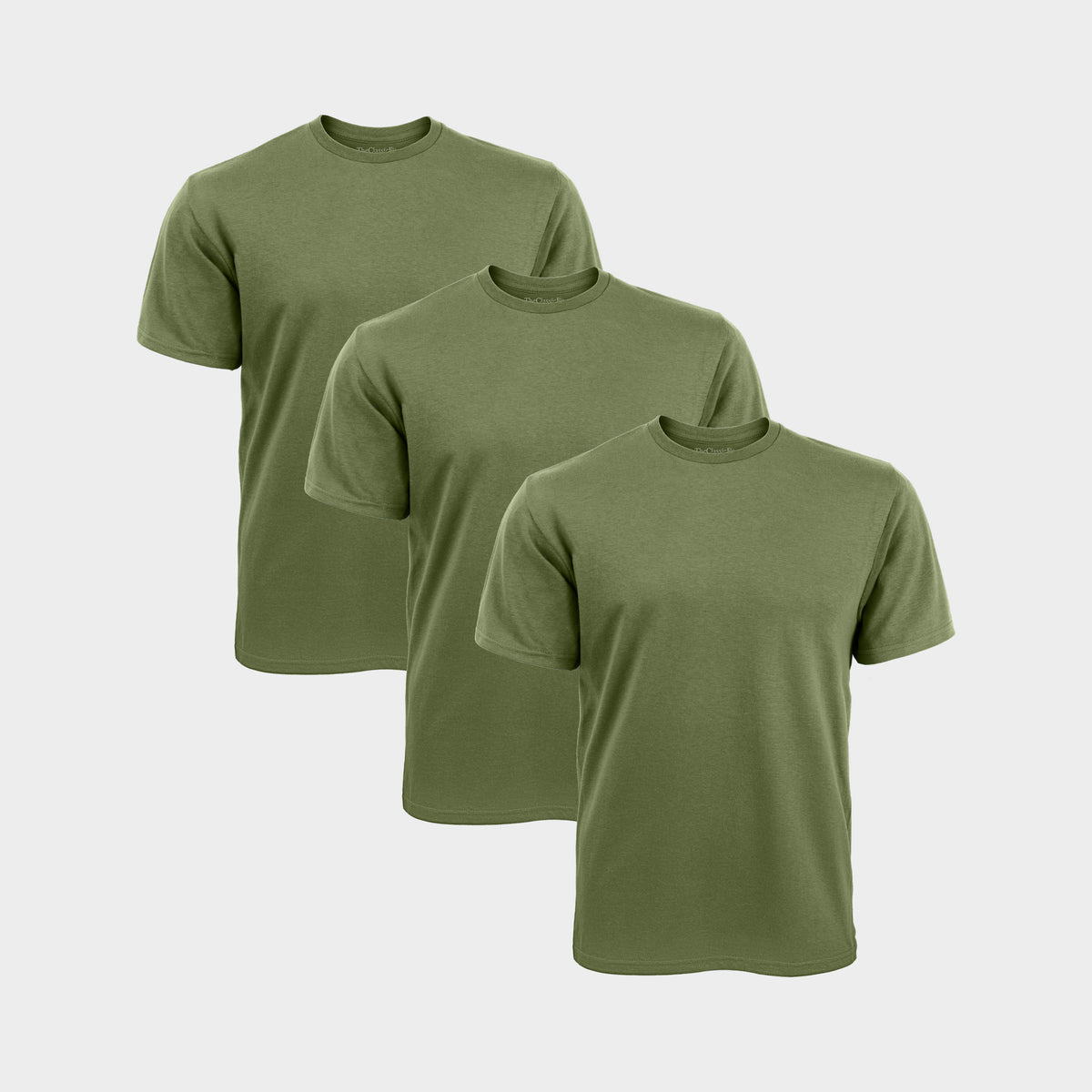 All Green Crew Neck T-Shirt 3-Pack