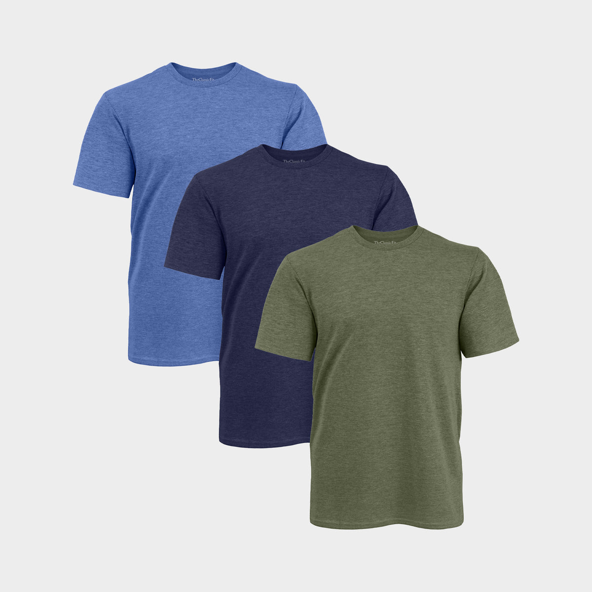 Heather Colours Crew Neck T-Shirt 3-Pack