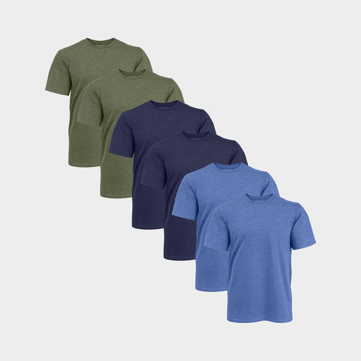 Heather Colours Crew Neck T-Shirt 6-Pack