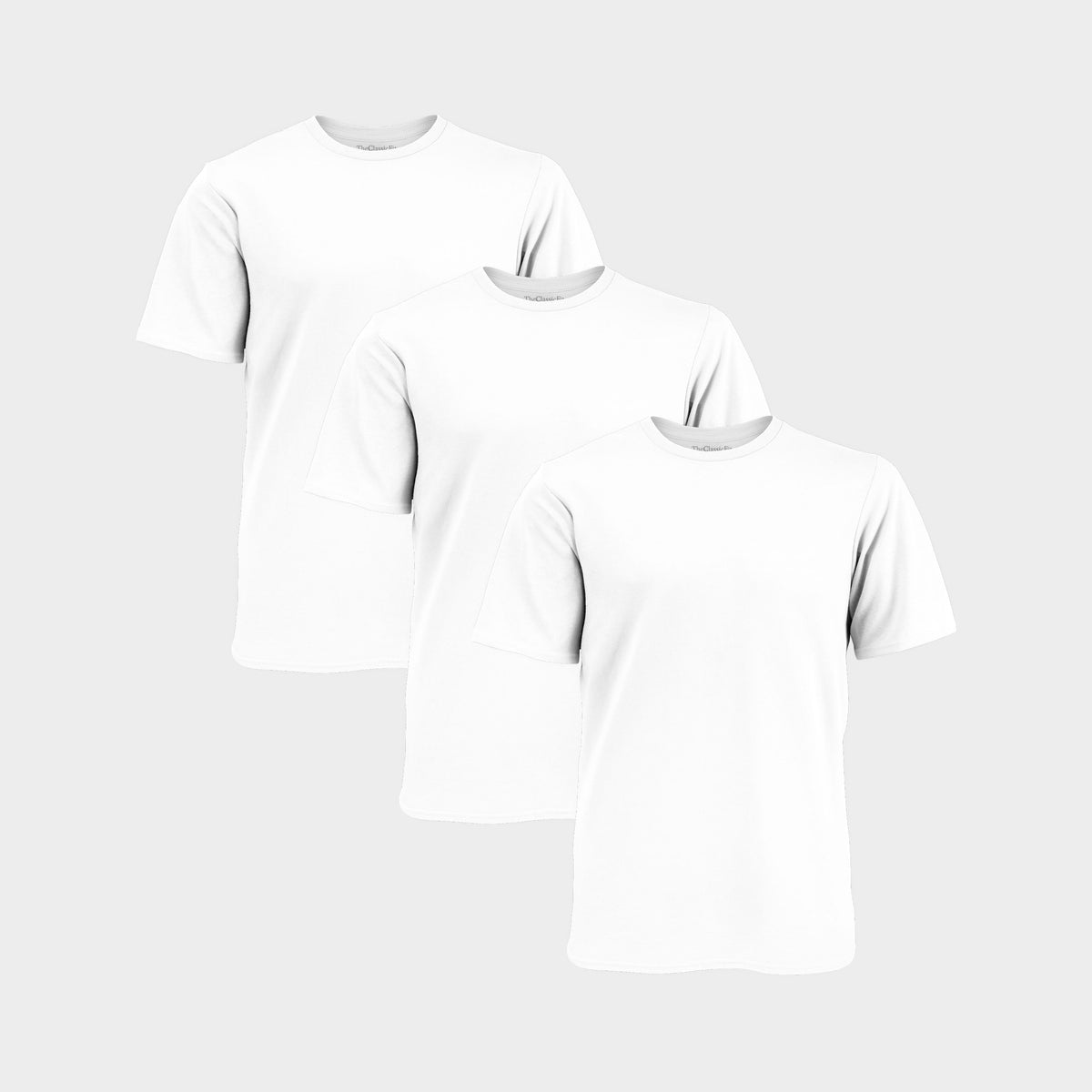 All White Crew Neck T-Shirt 3-Pack