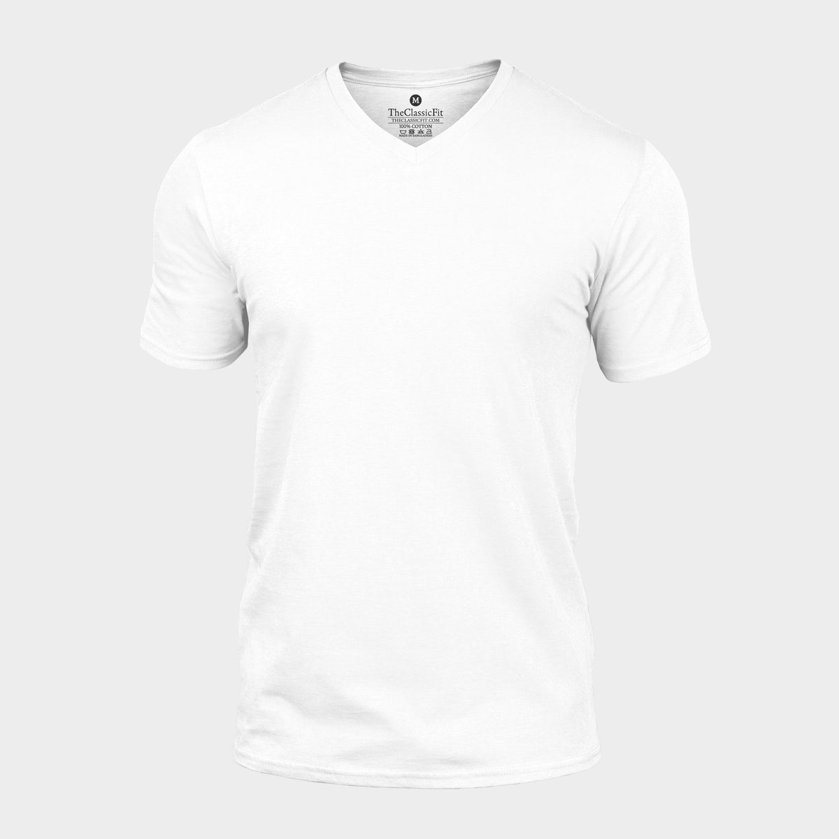 White V-Neck